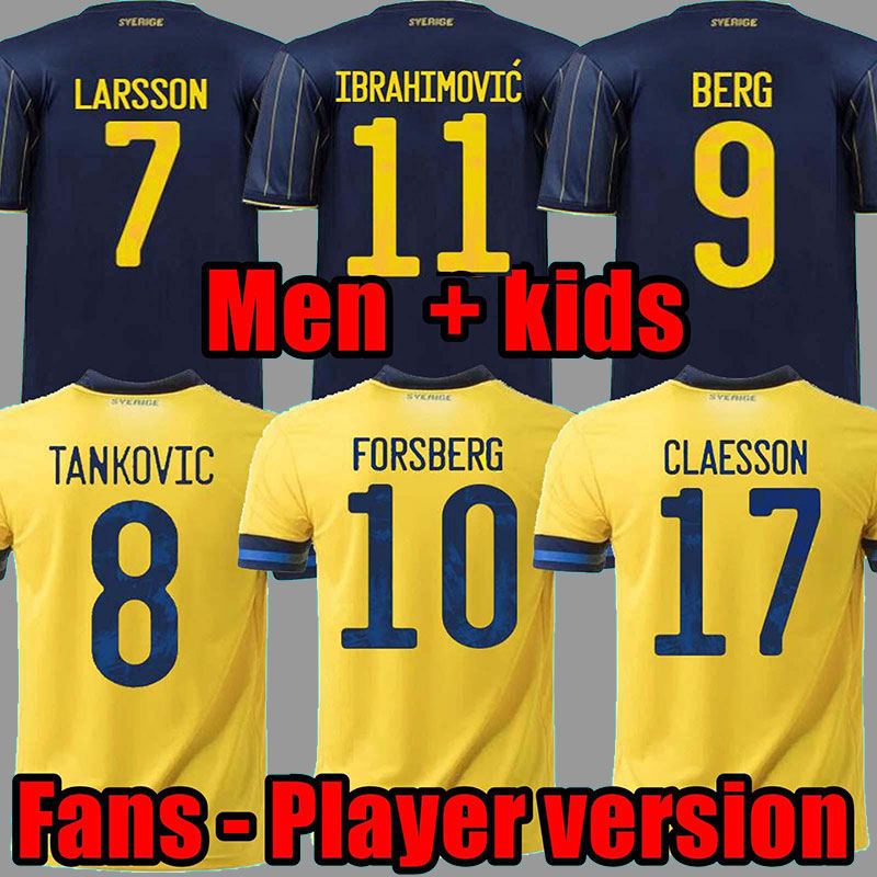 2021 Sweden soccer jerseys Fans Player Version FORSBERG LINDELOF GUIDETTI Fooball Shirt IBRAHIMOVIC KALLSTROM national maillot Man Kids Kit, Kids away
2021 Sweden soccer jerseys Fans Player Version FORSBERG LINDELOF GUIDETTI Fooball Shirt IBRAHIMOVIC KALLSTROM national maillot Man Kids Kit, Kids away