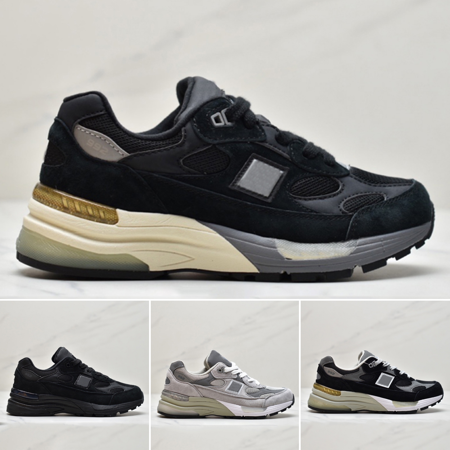 Running Shoes 992 pigskin 7-12 classic retro limited edition old slipper designer women mens Sneakers Platform men basketball Outdoor walk jogging usa sports shoe, #2
Running Shoes 992 pigskin 7-12 classic retro limited edition old slipper designer women mens Sneakers Platform men basketball Outdoor walk jogging usa sports shoe, #2