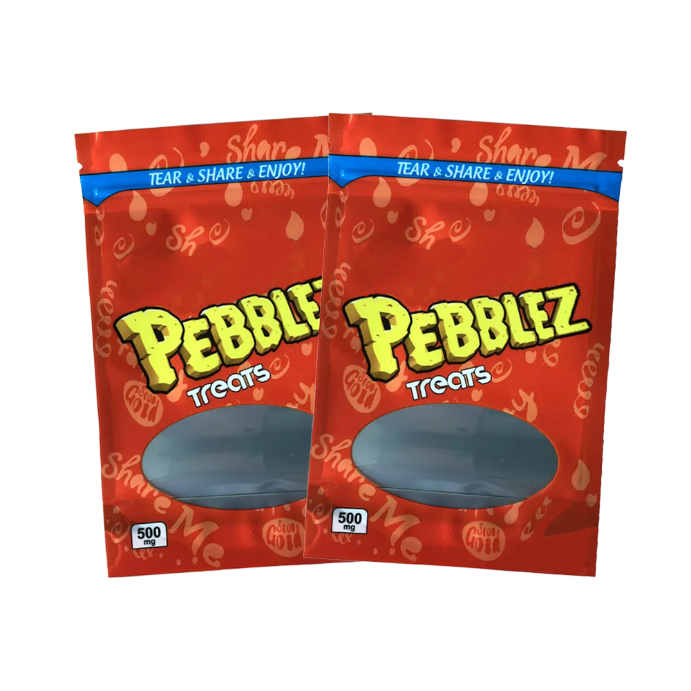 Pebblez Edible Packaging bag w gusset stand up mylar foil packing bags for rice treats loops edibles
Pebblez Edible Packaging bag w gusset stand up mylar foil packing bags for rice treats loops edibles
