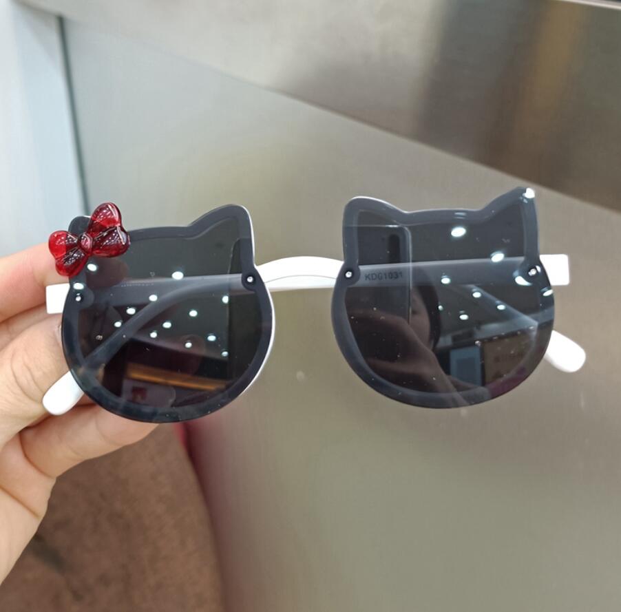 summer Children personality small face cute cat ears princess baby sunshade sunglasses girls and boys Uv protective kid fashion eyewear 6COLORS Z26030