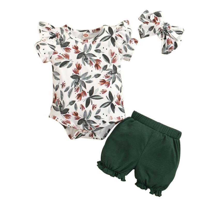 Clothing Sets Born Infant Baby Girl Short Pants Outfits Sleeve Leaf Printed Romper Solid Color Shorts Cute Headband 3Pcs SetClothing, As pic
Clothing Sets Born Infant Baby Girl Short Pants Outfits Sleeve Leaf Printed Romper Solid Color Shorts Cute Headband 3Pcs SetClothing, As pic