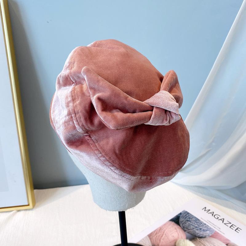 Berets Japanese Autumn And Winter French Velvet Beret Hat Female Simple Bow Knot Painter All-match Solid Color Octagonal HatBerets, Purple
Berets Japanese Autumn And Winter French Velvet Beret Hat Female Simple Bow Knot Painter All-match Solid Color Octagonal HatBerets, Purple