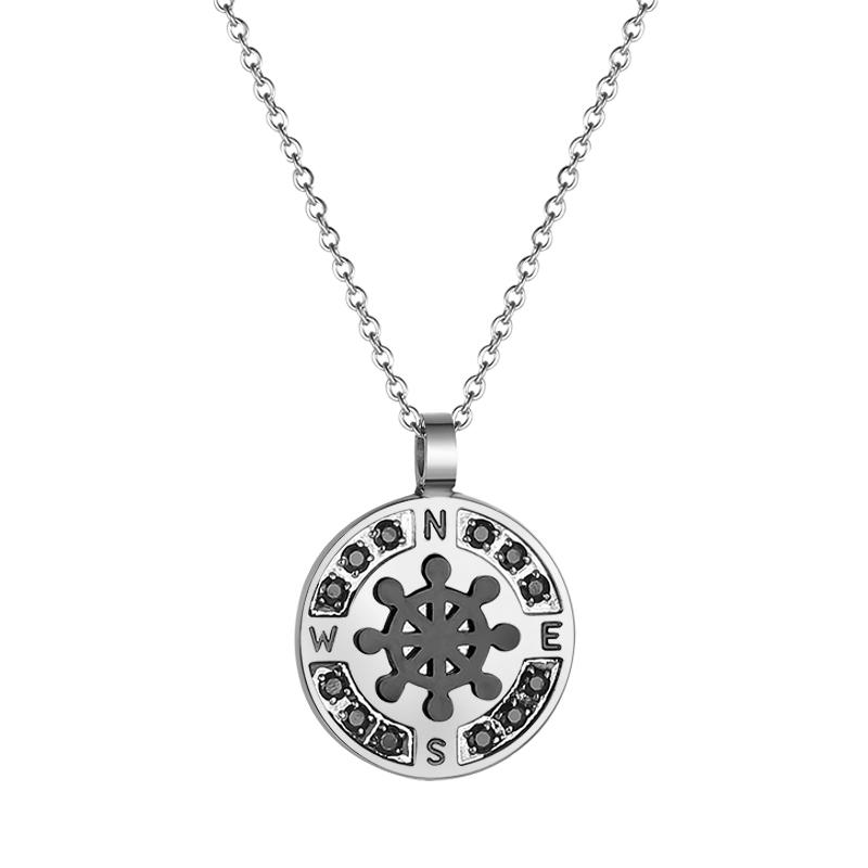 Pendant Necklaces Moocare Rose Gold Steering Wheel Black White Zircon Round Stainless Steel NecklacePendant
Pendant Necklaces Moocare Rose Gold Steering Wheel Black White Zircon Round Stainless Steel NecklacePendant