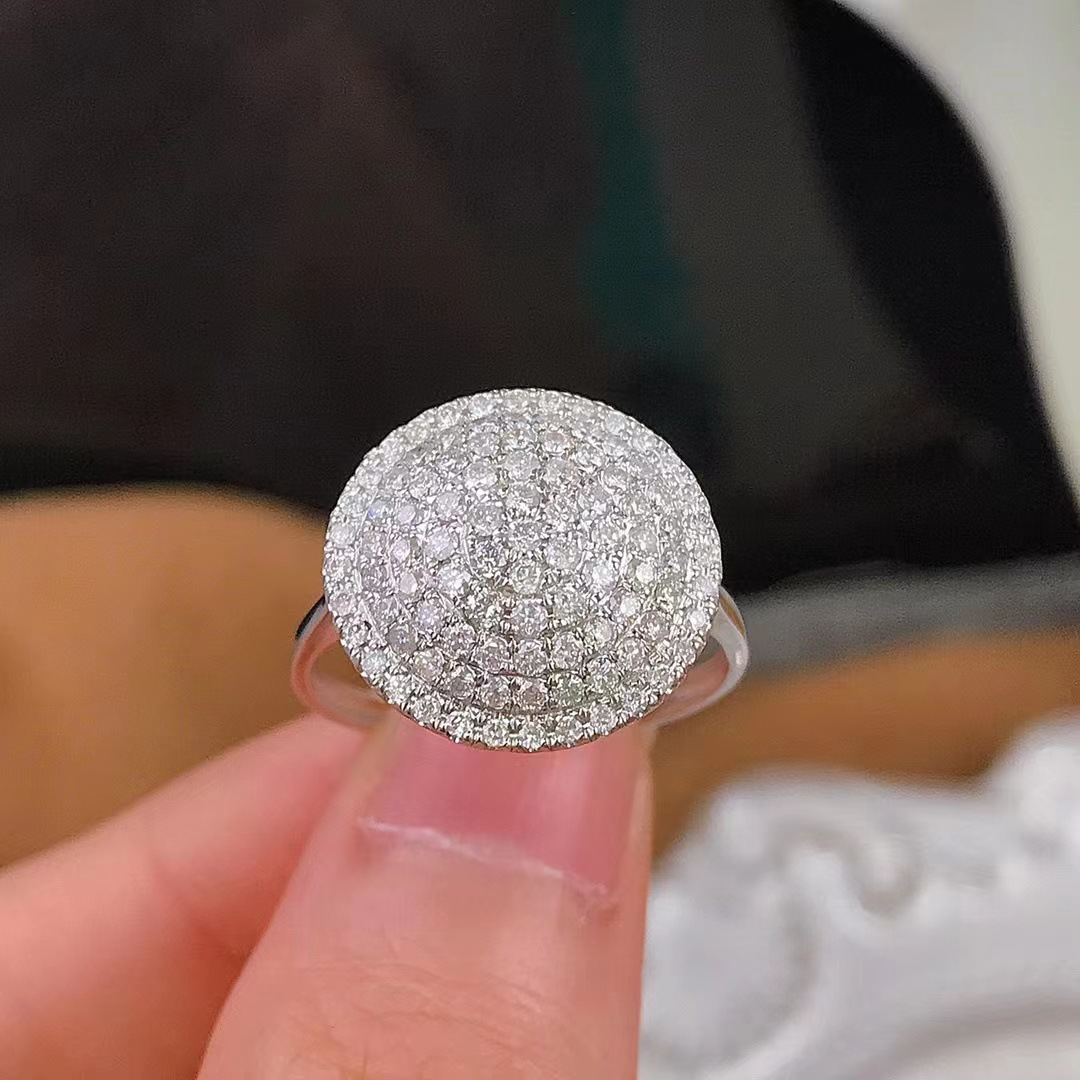 Stunning Sterg Sier Wedding Rings: Pave White 5A Cubic Zirconia CZ Dia Party Engagement Band Ring Gift