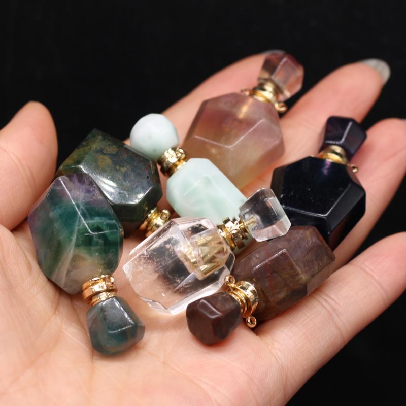 Pendant Necklaces Trendy Crystal Perfume Bottle Pendants Natural Stone Vial Jewelry For Women Handmade Reiki Heal Necklace Party GiftsPendan
Pendant Necklaces Trendy Crystal Perfume Bottle Pendants Natural Stone Vial Jewelry For Women Handmade Reiki Heal Necklace Party GiftsPendan