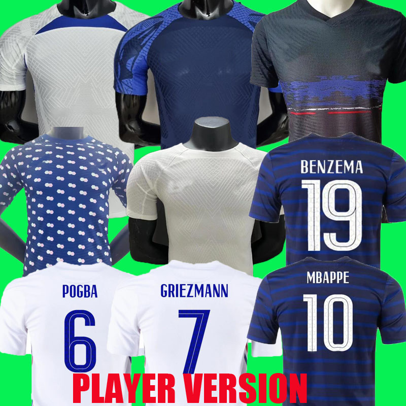 player version French soccer jersey 2022 BENZEMA MBAPPE GRIEZMANN 2021 World POGBA cup GIROUD KANTE Maillot de foot national team training football shirt Francia, Away 3
player version French soccer jersey 2022 BENZEMA MBAPPE GRIEZMANN 2021 World POGBA cup GIROUD KANTE Maillot de foot national team training football shirt Francia, Away 3