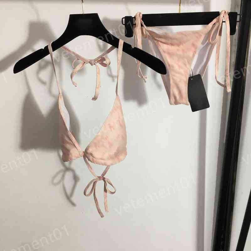 Designer Women Bras Sets Pink Bikini Split Swimsuit Set Lettering Logo Print Lace-up Bra And Briefs Fashion Brand Swimwear Bikini For Women Clothing
Designer Women Bras Sets Pink Bikini Split Swimsuit Set Lettering Logo Print Lace-up Bra And Briefs Fashion Brand Swimwear Bikini For Women Clothing