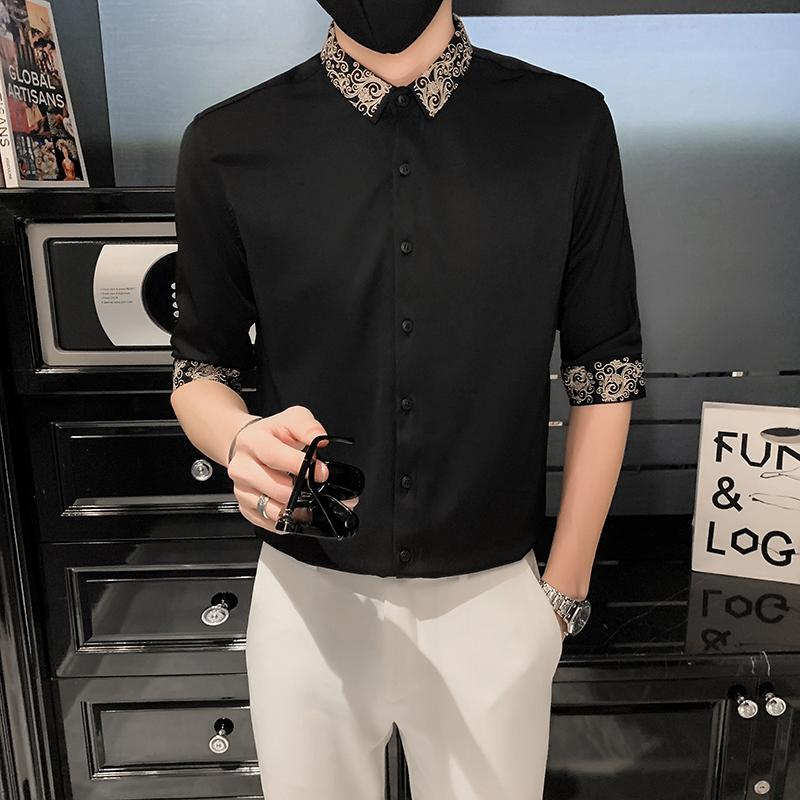 Men's Casual Shirts Luxury Patchwork Men's Shirt 2022 Summer Short Sleeve Slim Male Business Formal Dress Party Tuxedo BlouseMen's, White
Men's Casual Shirts Luxury Patchwork Men's Shirt 2022 Summer Short Sleeve Slim Male Business Formal Dress Party Tuxedo BlouseMen's, White
