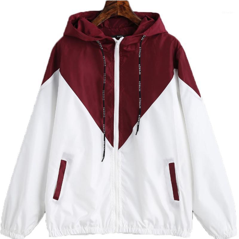 Women' Jackets Unisex Long Sleeve Basic Zipper Up Hooded Pocket Coats Autumn Jacket Two Tone Windbreaker, As pic
Women' Jackets Unisex Long Sleeve Basic Zipper Up Hooded Pocket Coats Autumn Jacket Two Tone Windbreaker, As pic