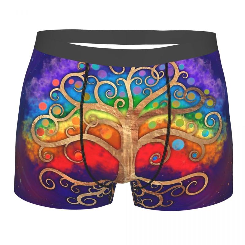 Underpants Cotton Panties Man Underwear Sexy Tree Of Life Golden Swirl And Rainbow Shorts Briefs, Black
Underpants Cotton Panties Man Underwear Sexy Tree Of Life Golden Swirl And Rainbow Shorts Briefs, Black