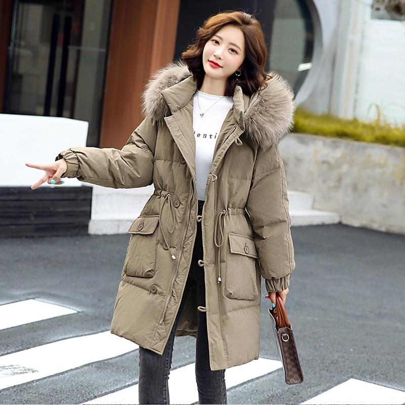 Women' Trench Coats 2022 90 Velvet White Duck Down Raccoon Fur Mid-Length Korean Casual Jacket, Beige
Women' Trench Coats 2022 90 Velvet White Duck Down Raccoon Fur Mid-Length Korean Casual Jacket, Beige