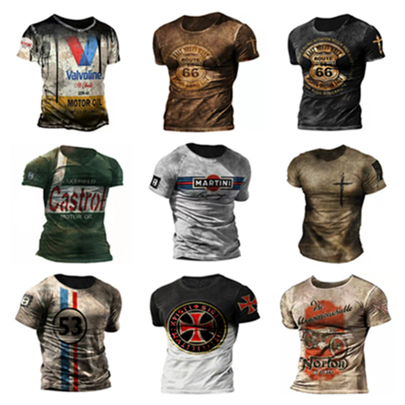 Vintage 3D Print T Shirts Men Oversized Short Sleeve American Tops Hip Hop O-Neck Cotton Tees Clothes 6XL, 008
Vintage 3D Print T Shirts Men Oversized Short Sleeve American Tops Hip Hop O-Neck Cotton Tees Clothes 6XL, 008