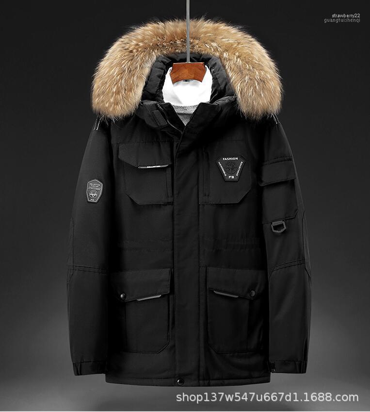 Men's Down & Parkas 30 Degree Winter Jacket Men Coat Mid-length Large Fur Collar Thicken Snow Overcoat Stra22, Black
Men's Down & Parkas 30 Degree Winter Jacket Men Coat Mid-length Large Fur Collar Thicken Snow Overcoat Stra22, Black