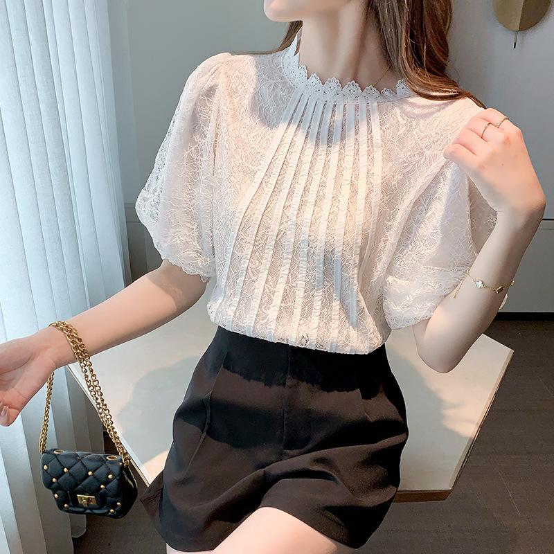 Women' T-Shirt Summer Casual Ladies Solid Color High Quality Women Tee Loose Fashion Elegant Lantern Sleeve Female Tops T300Women, White
Women' T-Shirt Summer Casual Ladies Solid Color High Quality Women Tee Loose Fashion Elegant Lantern Sleeve Female Tops T300Women, White