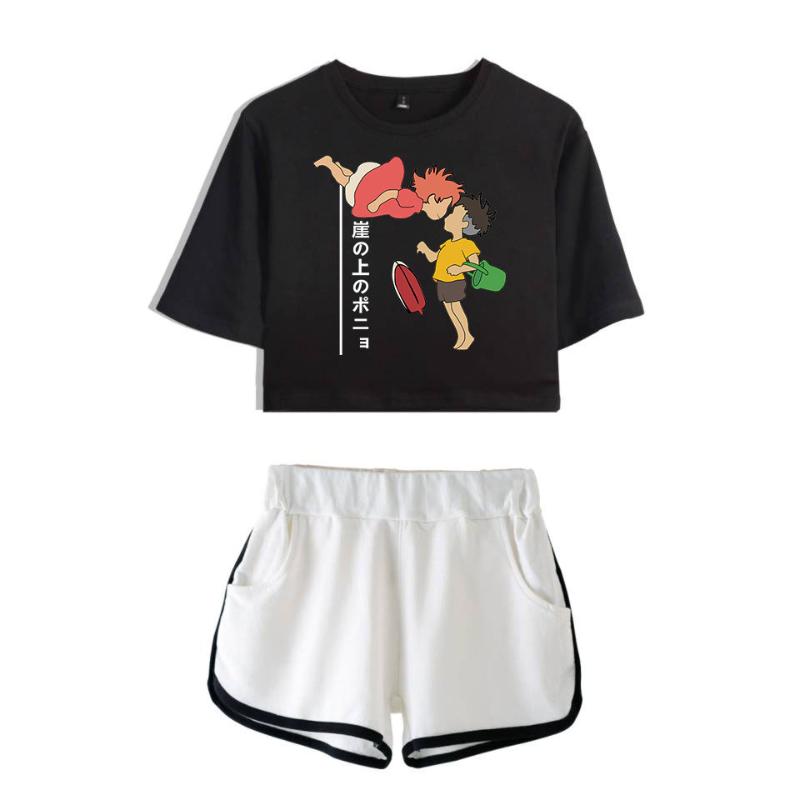 Women's T-Shirt Ladies Suit Simple And Ponyo Two Piece Set Navel Girls Suits Bedding Beach Female Soft Elastic Waist ShortsWomen's
Women's T-Shirt Ladies Suit Simple And Ponyo Two Piece Set Navel Girls Suits Bedding Beach Female Soft Elastic Waist ShortsWomen's