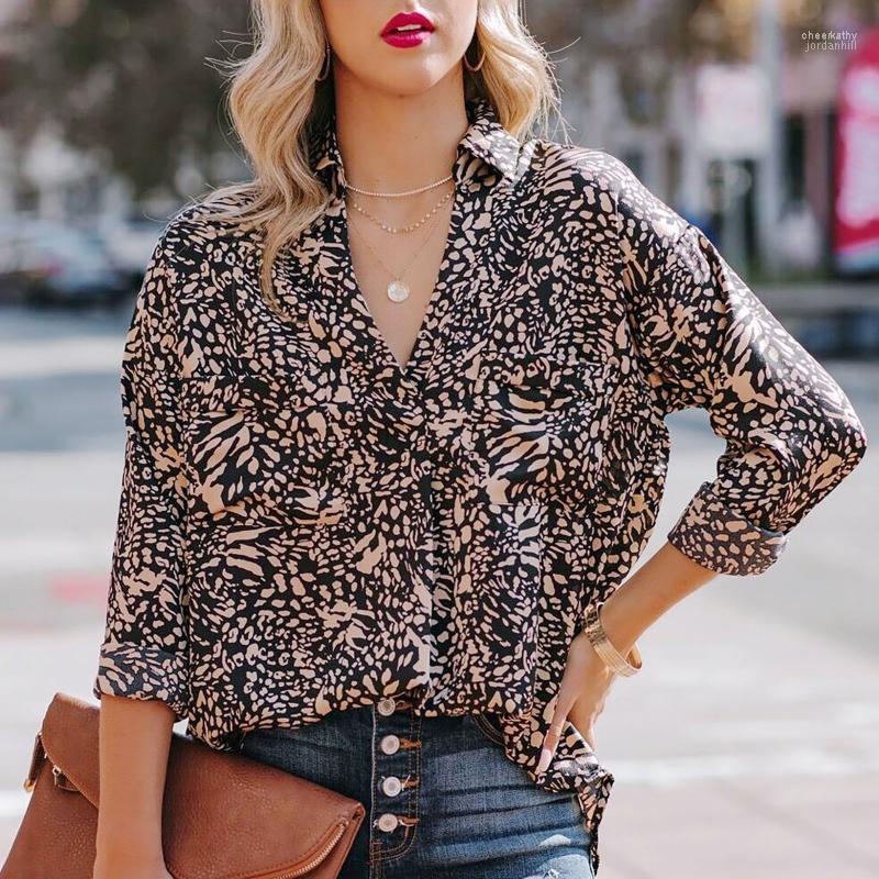 Women' Blouses & Shirts 2022 Fashion Leopord Print Women V Neck Long Sleeve Button Tops Casual Loose Big Size Female Blouse Streetwear Chee, Black
Women' Blouses & Shirts 2022 Fashion Leopord Print Women V Neck Long Sleeve Button Tops Casual Loose Big Size Female Blouse Streetwear Chee, Black