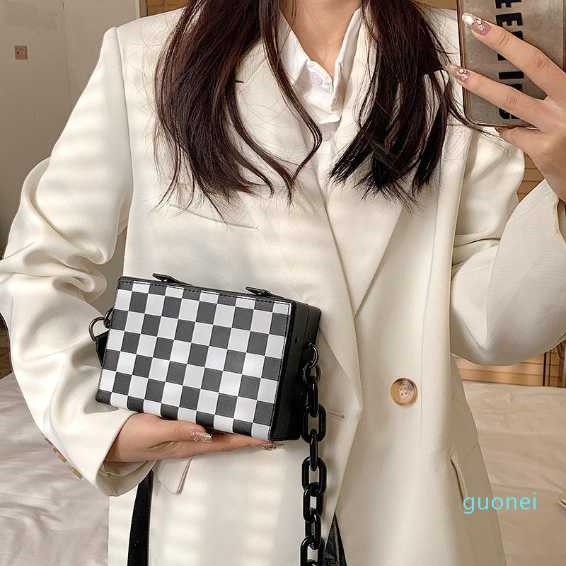 Fashion -Shoulder Bags Ladies Chain Mini Messenger Bag Design Small Box PU Leather Designer HandbagShoulder er