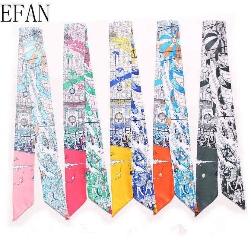 Ink Painting Print Big Luxury Woman Twilly Silk Scarf Brand 100cm*5cm Long Small Head Scarf Bag Ribbons Kerchief Ladies Tie G1206267V
Ink Painting Print Big Luxury Woman Twilly Silk Scarf Brand 100cm*5cm Long Small Head Scarf Bag Ribbons Kerchief Ladies Tie G1206267V