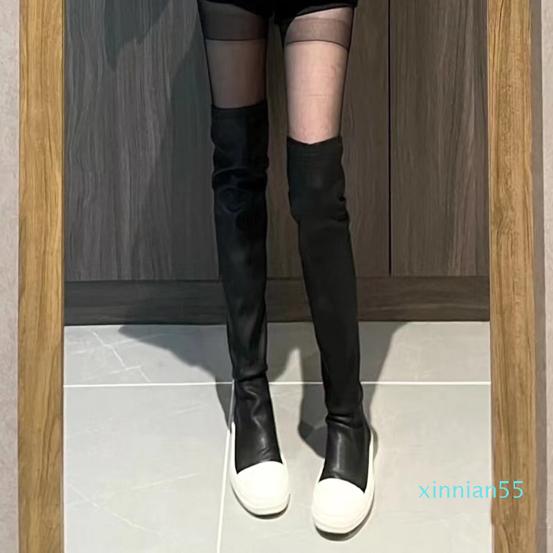 2022s High Street Rick Women's Boots Elasticity Male Sneakers Luxury Slip-on High-top Boot Owens Over the Knee Women's Sports Shoes, Black
2022s High Street Rick Women's Boots Elasticity Male Sneakers Luxury Slip-on High-top Boot Owens Over the Knee Women's Sports Shoes, Black