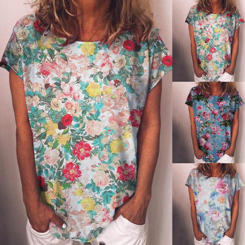 Women' Blouses & Shirts Floral Printing Women Summet O Neck Short Sleeve Blouse Female Streetwear Casual Loose Vintage Tops ShirtsWomen, Wh
Women' Blouses & Shirts Floral Printing Women Summet O Neck Short Sleeve Blouse Female Streetwear Casual Loose Vintage Tops ShirtsWomen, Wh