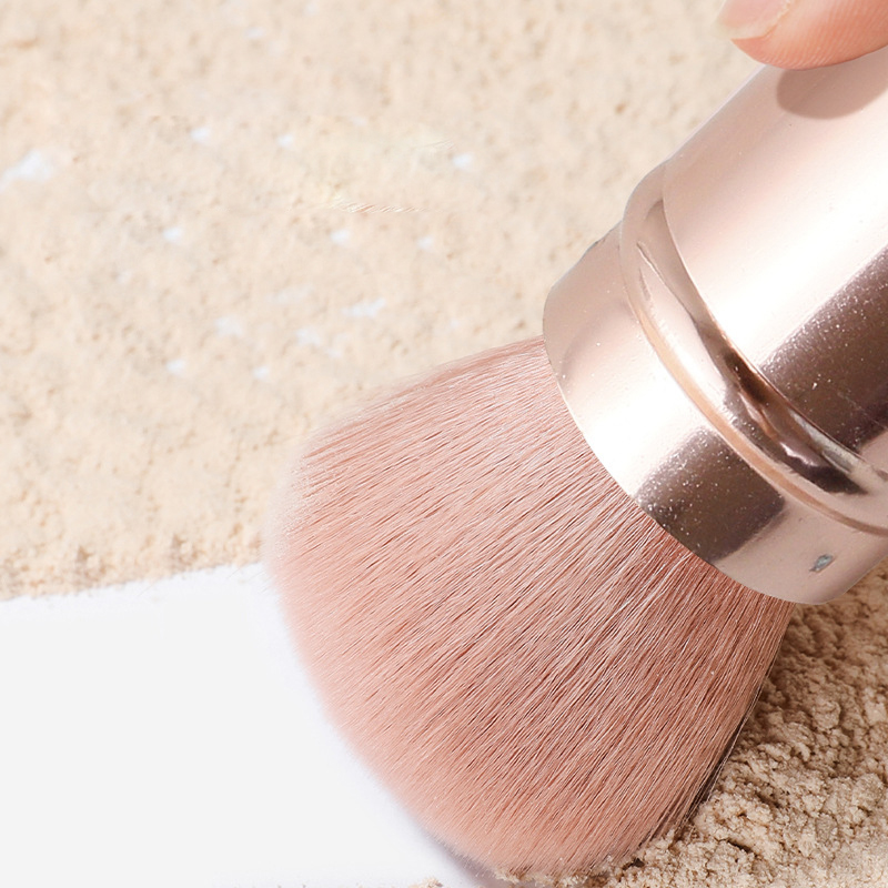 Retractable Makeup Brush Loose Powder Blush Powder Brushes With Aluminum Tube Soft Hair Make Up Tools Brochas Para Polvos Y Rubor En Polvo Suelto