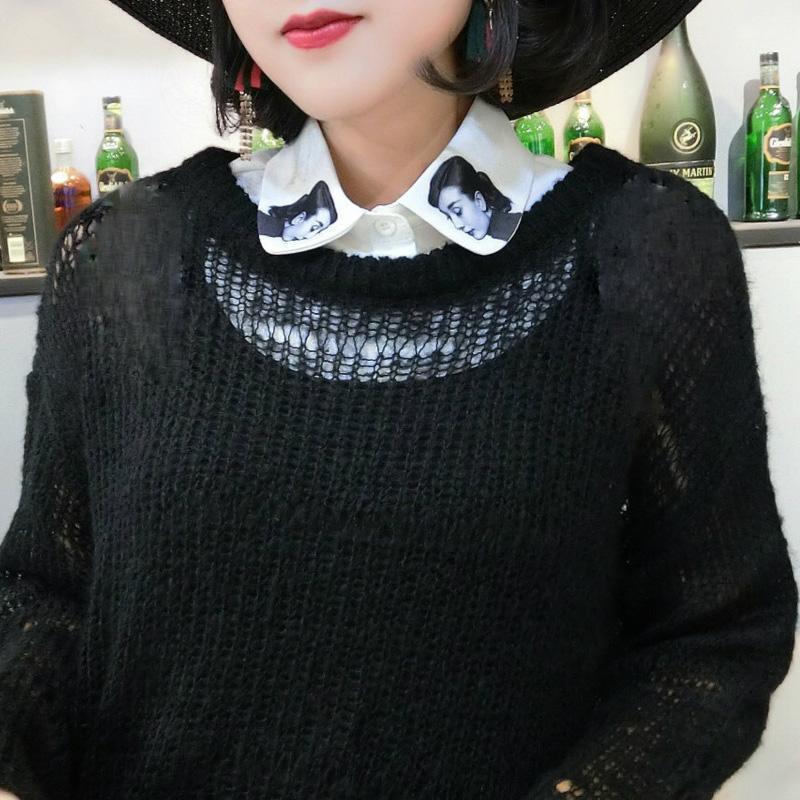 Women's Blouses & Shirts Detachable Shirt Autumn Wild Striped Embroidery Flower Sweater 2022 Fall White Alley Chiffon Fashion Fake, As pic
Women's Blouses & Shirts Detachable Shirt Autumn Wild Striped Embroidery Flower Sweater 2022 Fall White Alley Chiffon Fashion Fake, As pic