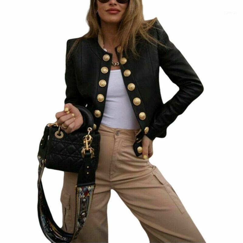 Women' Jackets Retro Jacket Women Buttons Open Front Coat Short Outwear Suit Lady High Street Coats Female Vintage Small Suits, As pic
Women' Jackets Retro Jacket Women Buttons Open Front Coat Short Outwear Suit Lady High Street Coats Female Vintage Small Suits, As pic