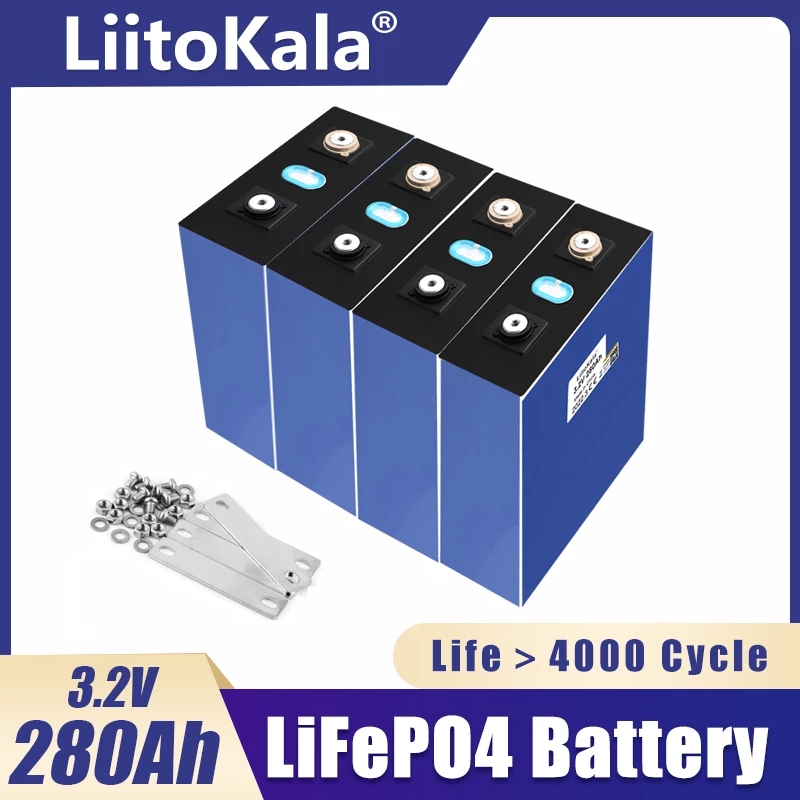 LiitoKala 3.2v 280Ah lifepo4 lithium battery iron phosphate for DIY pack inverter vehicle RV
LiitoKala 3.2v 280Ah lifepo4 lithium battery iron phosphate for DIY pack inverter vehicle RV