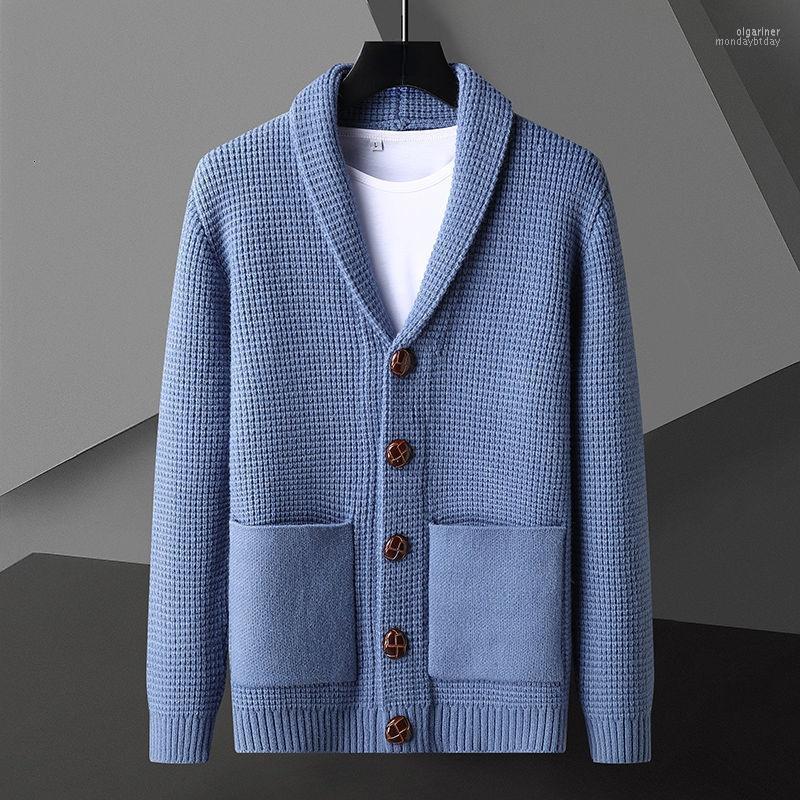 Men's Sweaters Autumn Winter Solid Color Knitted Cardigan Sweater V-neck Buttons Sueter Hombre Olga22, Khaki
Men's Sweaters Autumn Winter Solid Color Knitted Cardigan Sweater V-neck Buttons Sueter Hombre Olga22, Khaki