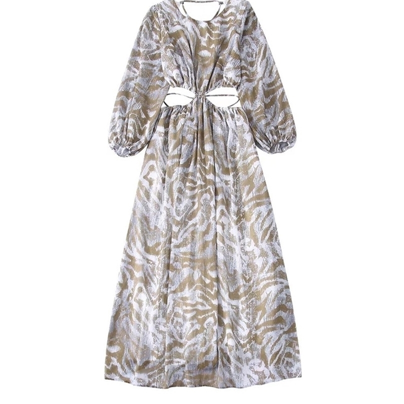 TRAF Women Fashion With Hollow Out Printed Midi Dress Vintage Puff Sleeves Elastic Straps Female Dresses Vestidos Mujer 220813, As picture
TRAF Women Fashion With Hollow Out Printed Midi Dress Vintage Puff Sleeves Elastic Straps Female Dresses Vestidos Mujer 220813, As picture