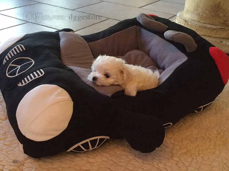 Dee Cute Cozy Pet Beds Cover Kennels for Small-Medium Dog Cool Sports Car Shaped Dogs Bed House Waterproof Warm Soft Puppy Sofa Kennel 27.6"x19.7