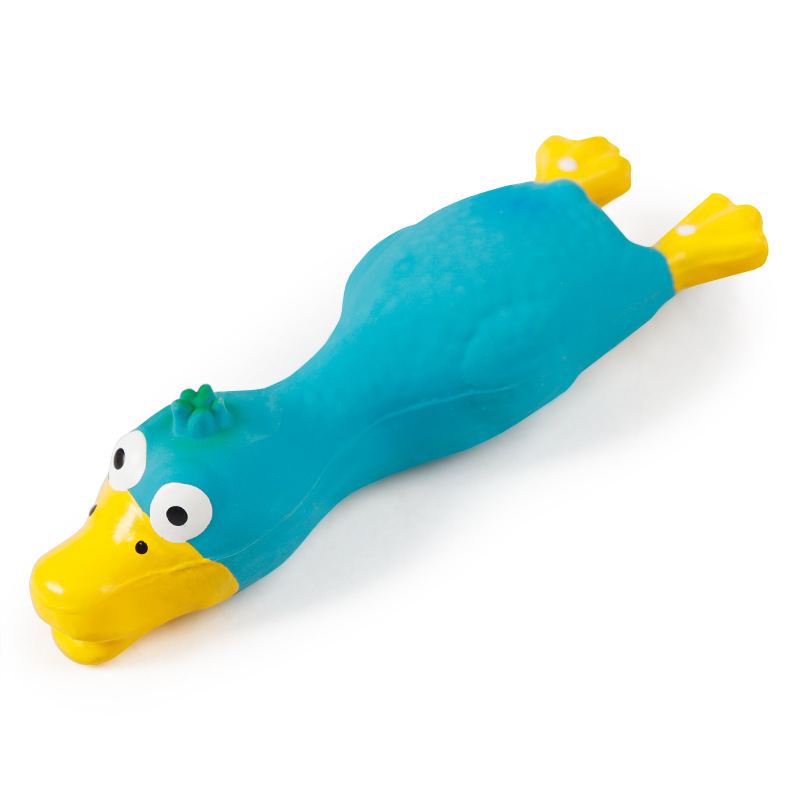 Natural Latex Pet Dog Screaming Chicken Duck Toy Squeaker Fun Sound Rubber Training Playing Toy Puppy Chewing Toy Tooth Cleaning