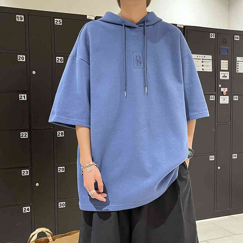 2022 New Men's Fashion Hoodies Solid Color Alphabet Print Embroidery Casual Half-length Sleeve Outdoor Daily Man T-shirt Clothes, Zdl3204-white
2022 New Men's Fashion Hoodies Solid Color Alphabet Print Embroidery Casual Half-length Sleeve Outdoor Daily Man T-shirt Clothes, Zdl3204-white