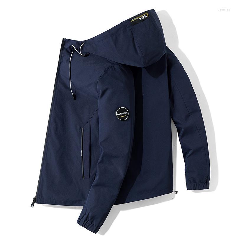 Men's Jackets Spring Autumn Fashion Brand Men Black And Navy Jacket High Street Hooded Outerwear Trendy Casual Coat Male, Navy blue
Men's Jackets Spring Autumn Fashion Brand Men Black And Navy Jacket High Street Hooded Outerwear Trendy Casual Coat Male, Navy blue