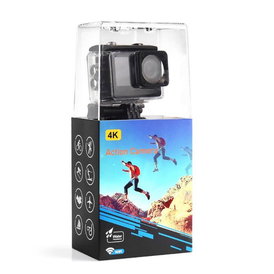 Telescopes Helmet Action Camera 4K 60FPS 24MP 20 Touch LCD 4X EIS Dual Screen WiFi Waterproof Remote Control Webcam Sport Video R