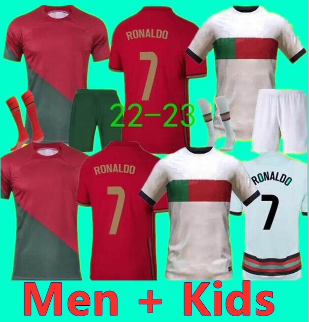 2022 Portuguesa JOAO FELIX soccer jerseys RUBEN NEVES BRUNO FERNANDES Portugieser 22 23 Portuguese football shirt J. OTAVIO RONALDO Men Kids kit sets uniform
2022 Portuguesa JOAO FELIX soccer jerseys RUBEN NEVES BRUNO FERNANDES Portugieser 22 23 Portuguese football shirt J. OTAVIO RONALDO Men Kids kit sets uniform