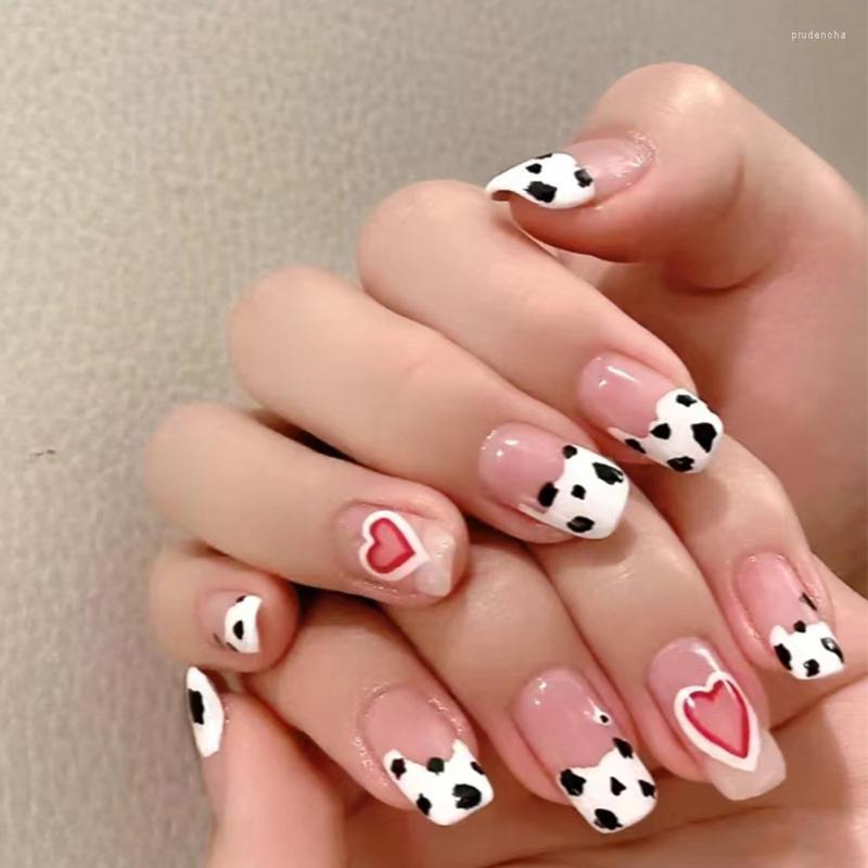 False Nails Full Finished Cow Pattern Short Fake For Girl Women Nail Art Press On Summer Wearable Decorations Gifts Prud22, Jelly glue model
False Nails Full Finished Cow Pattern Short Fake For Girl Women Nail Art Press On Summer Wearable Decorations Gifts Prud22, Jelly glue model