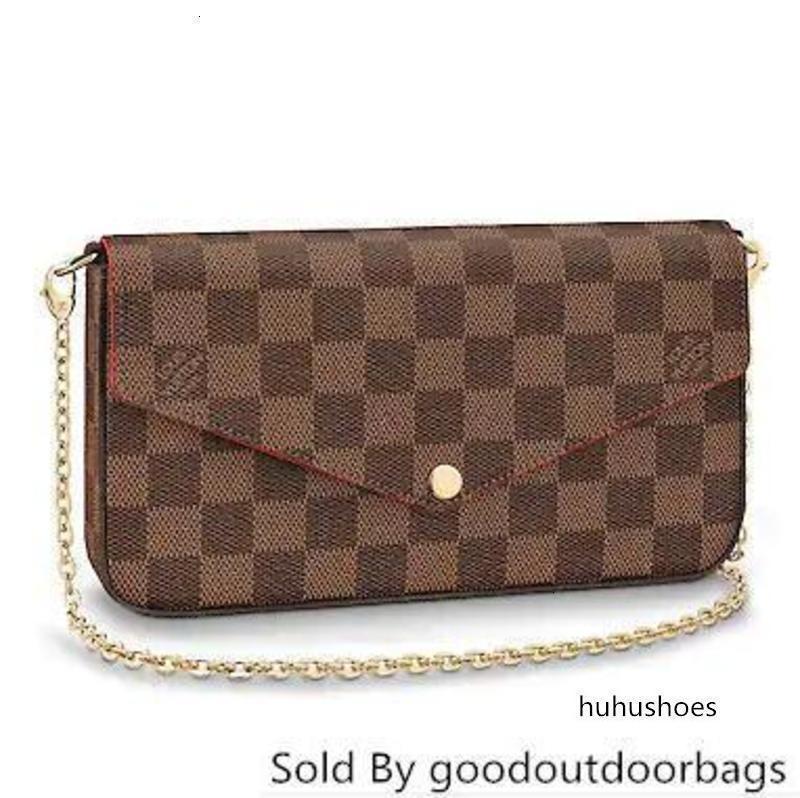 Designer N63032 Pochette Flicie Grid Pattern Brown Real Caviar Lambskin Flap Bag Long Chain Wallets Key Card Holders Purse Clutches Evening, Picture shows
Designer N63032 Pochette Flicie Grid Pattern Brown Real Caviar Lambskin Flap Bag Long Chain Wallets Key Card Holders Purse Clutches Evening, Picture shows