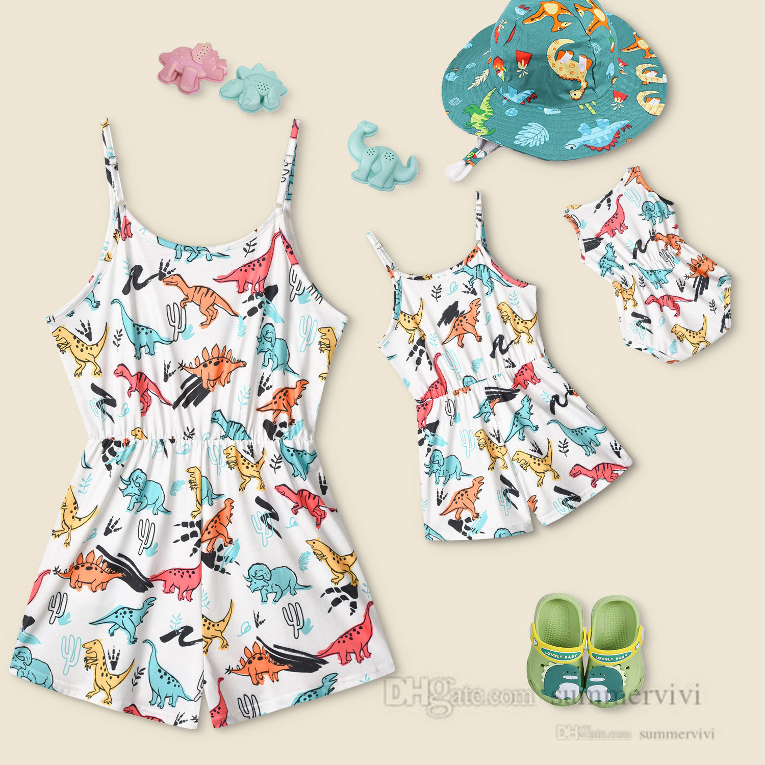 Family matching outfits girls dinosaur printed jumpsuits children suspender overall baby cartoon romper mother and me clothes Q7455, As showed
Family matching outfits girls dinosaur printed jumpsuits children suspender overall baby cartoon romper mother and me clothes Q7455, As showed