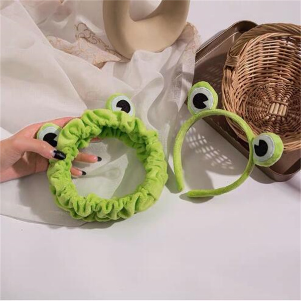 Funny Frog Makeup Headband Wide-brimmed Elastic Hairbands Cute Girls Hair Bands Women Hair Accessories Hairband GC1162