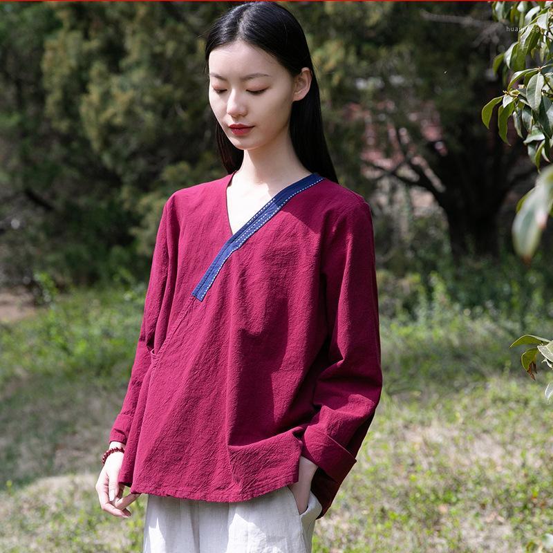 Women's Blouses & Shirts FairyNatural Ladies V-Neck Long Sleeve Vintage Loose 2022 Summer Women Cotten Linen Single Breasted Cardigan Blouse, Black
Women's Blouses & Shirts FairyNatural Ladies V-Neck Long Sleeve Vintage Loose 2022 Summer Women Cotten Linen Single Breasted Cardigan Blouse, Black