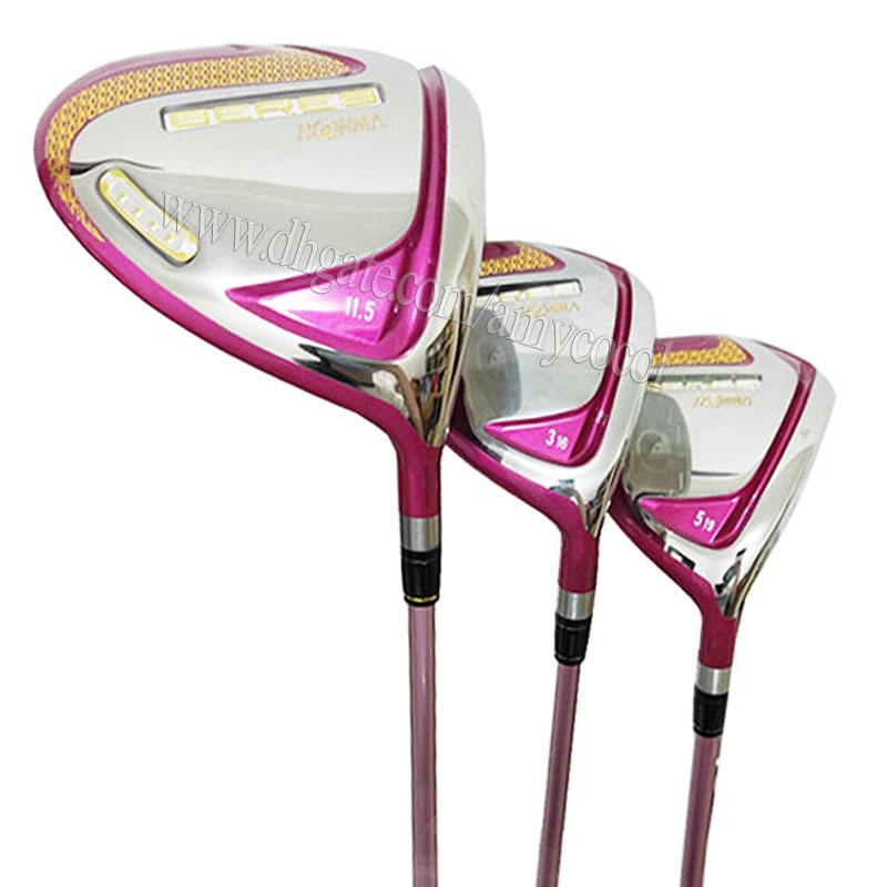 Women Golf Clubs HONMA S-07 Complete Set of Clubs Golf Wood Irons Putter Golf Set L Flex Graphite S haft ang HeadCover Free Shipping