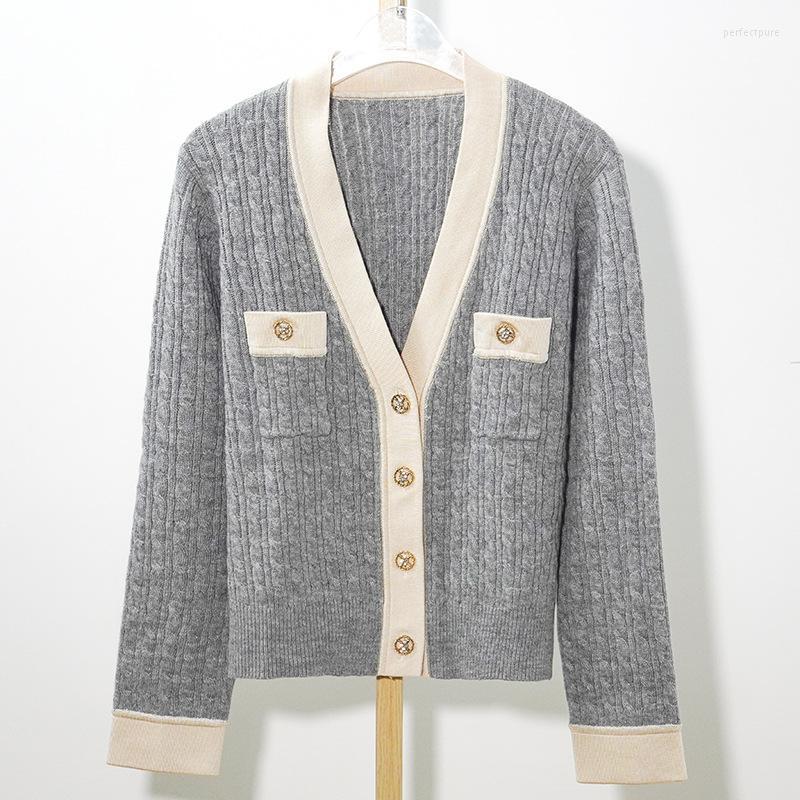 Women' Knits & Tees Fashion Knitted Cardigan Early Spring Autumn France Sandro Deep V-neck Women Knited Jacket Perf22, Color
Women' Knits & Tees Fashion Knitted Cardigan Early Spring Autumn France Sandro Deep V-neck Women Knited Jacket Perf22, Color