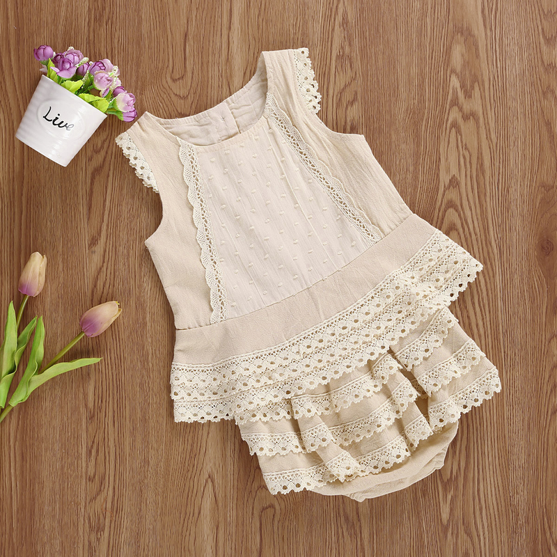 Ma&Baby 6m-4Y Infant Toddler Baby Kid Girls Clothes Set Summer Lace Ruffles Vest T shirt Top Shorts Bloomers Outfits Vintage 220507