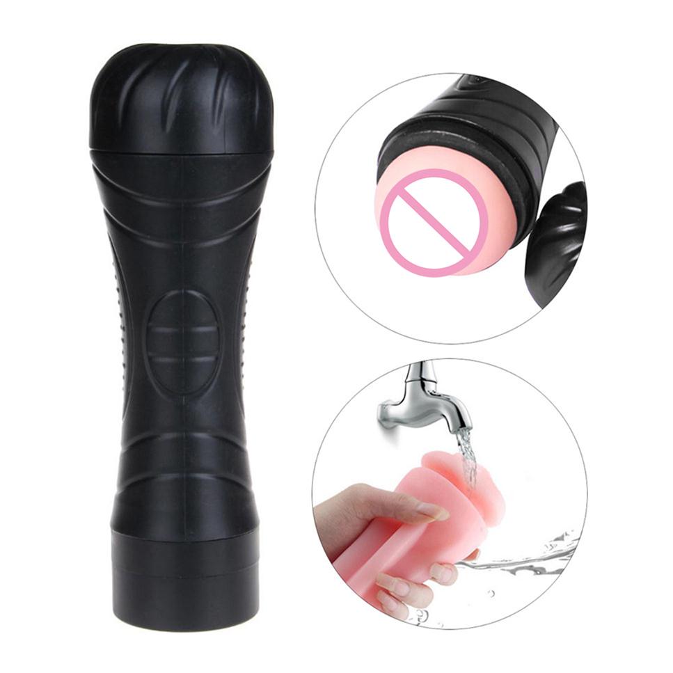 

3d Male Vibrating Masturbator Silicone Realistic Vagina Pussy Artificial Vagina Sucking Tighten Masturbation Cup Sex Toy For Men S260E