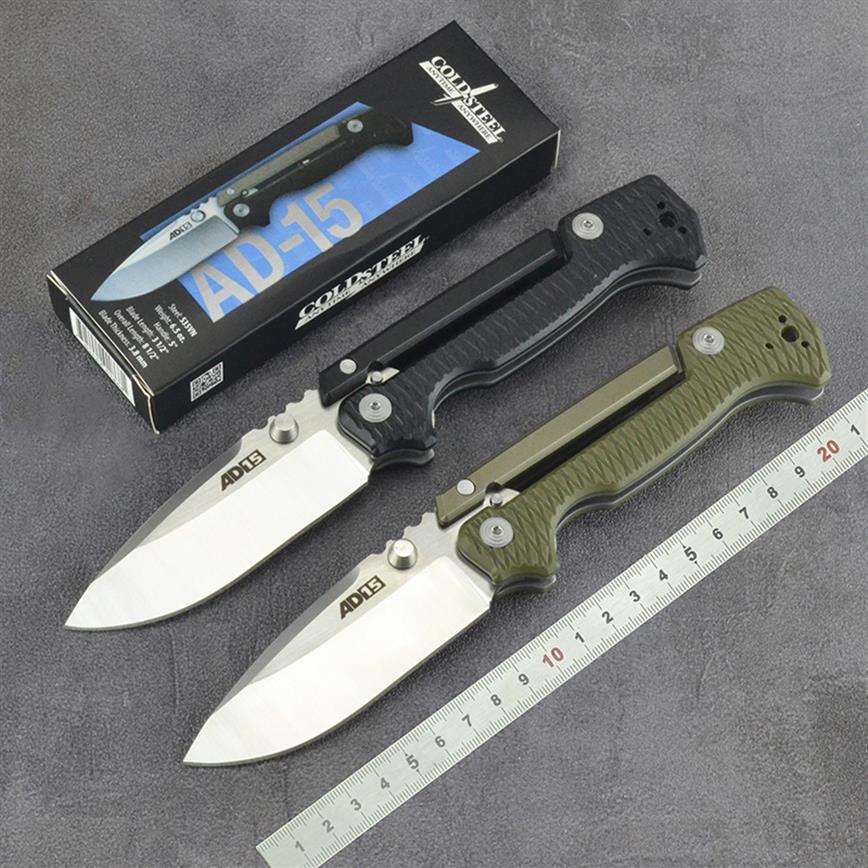 Cold steel AD15 high hardness S35VN Steel Tactical Folding knife G10 handle sharp blade Pocket Camping Survival hunting EDC Knife308F
Cold steel AD15 high hardness S35VN Steel Tactical Folding knife G10 handle sharp blade Pocket Camping Survival hunting EDC Knife308F