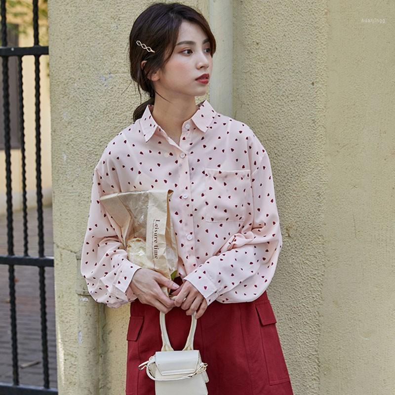Women Casual Shirts Arrival 2022 Spring Korean Style Turn-down Collar All-match Print Loose Ladies ELegant Tops W051 Women's Blouses &, Pink
Women Casual Shirts Arrival 2022 Spring Korean Style Turn-down Collar All-match Print Loose Ladies ELegant Tops W051 Women's Blouses &, Pink