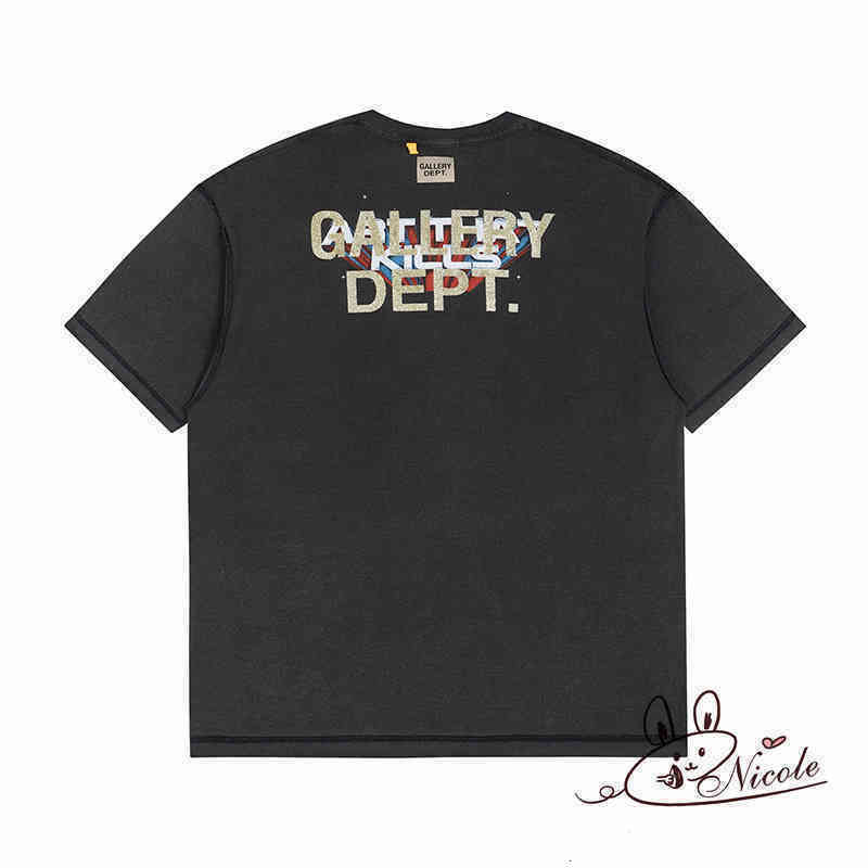 Designer Gallerydepts T-shirts Cartoon Gary Rainbow Letter Graffiti Print Hole Reverse Wear Retro Casual Men' and Women' Short Sleeve, Black
Designer Gallerydepts T-shirts Cartoon Gary Rainbow Letter Graffiti Print Hole Reverse Wear Retro Casual Men' and Women' Short Sleeve, Black