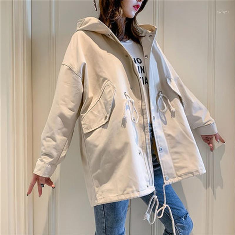 Women' Trench Coats Fashion Windbreaker Women 2022 Spring Autumn Mid-length Korean Loose Tooling Hooded Long B, Beige
Women' Trench Coats Fashion Windbreaker Women 2022 Spring Autumn Mid-length Korean Loose Tooling Hooded Long B, Beige