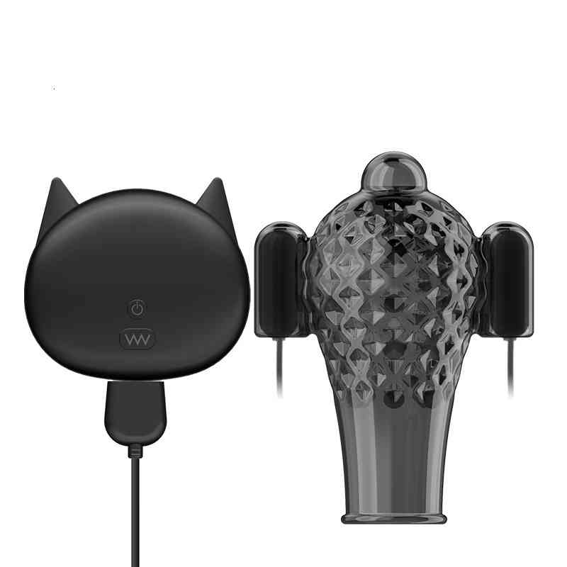 Massager Vibrator Masturbator Ten Frequency Remote Control Usb Charging Glans Trainer Penis Men's Aircraft Cup Masturbation NJXM